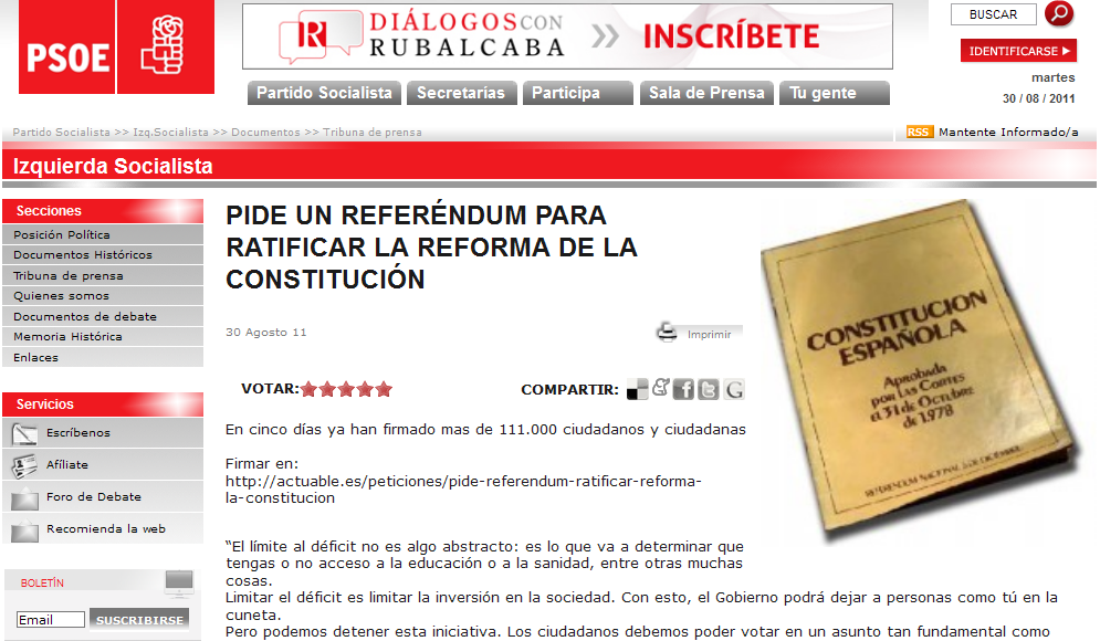 Web PSOE Web PSOE