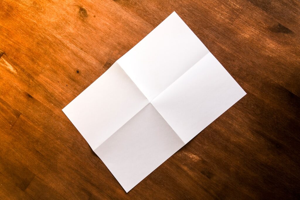 white printer paper